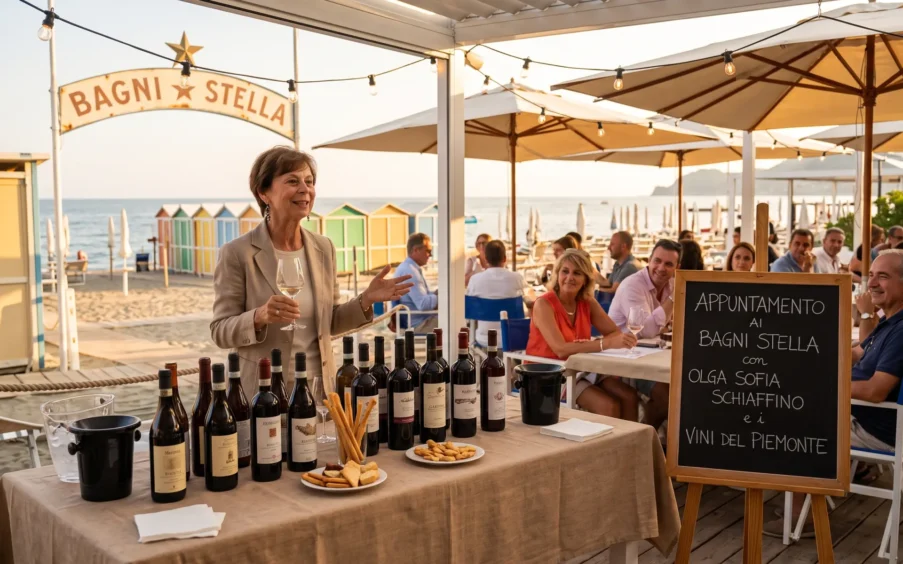 Appuntamento ai Bagni Stella con Olga Sofia Schiaffino e I Vini del Piemonte
