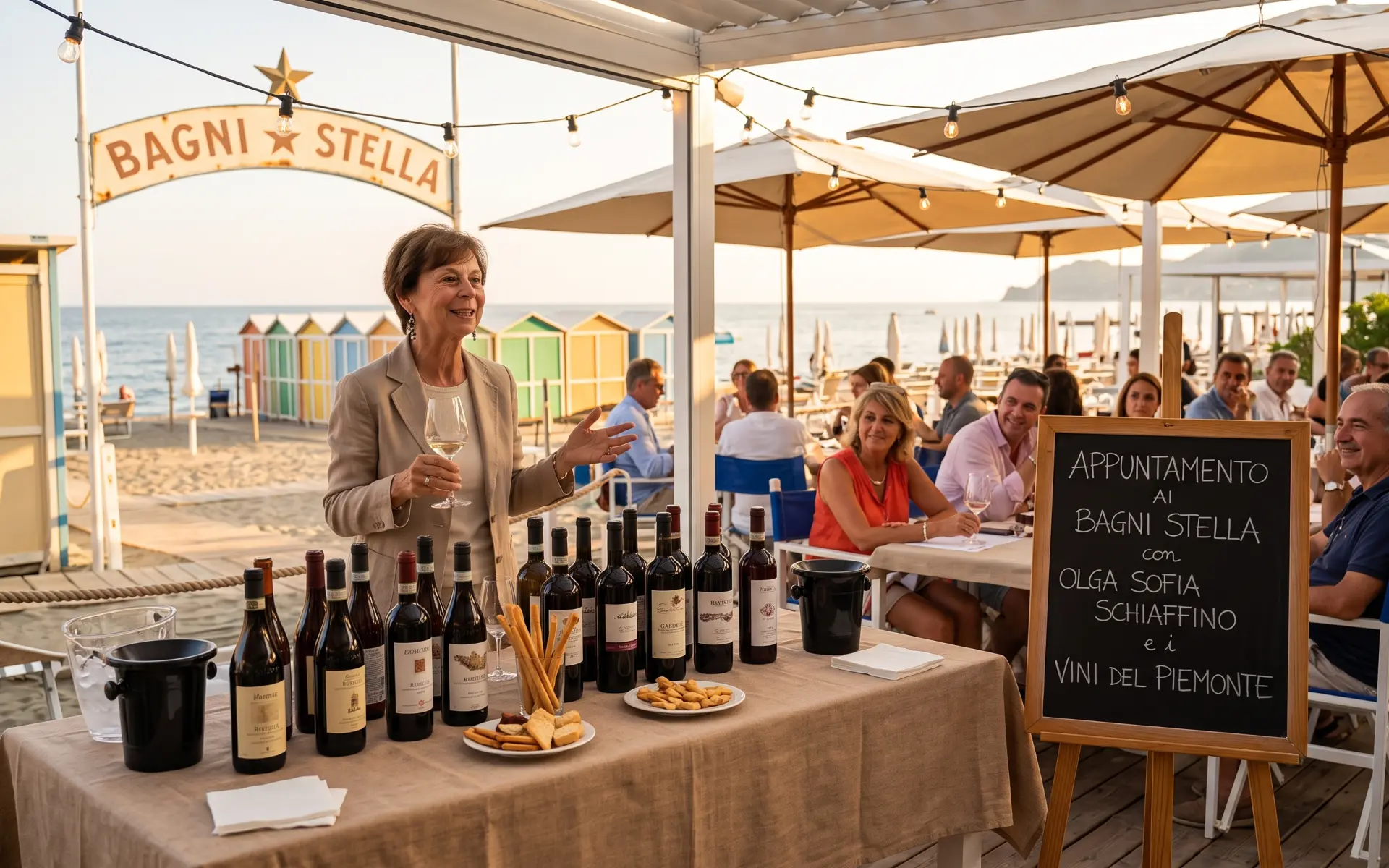 Appuntamento ai Bagni Stella con Olga Sofia Schiaffino e I Vini del Piemonte